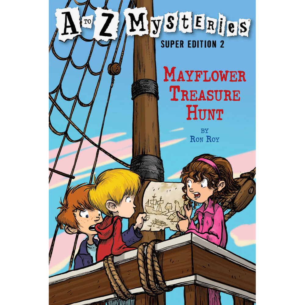 A to Z Mysteries Super Edition #2: Mayflower Treasure Hunt (Paperback) front book cover