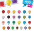 Aquabeads Beginners Craft Studio 900-piece bead assortment featuring round and star-shaped glossy beads in red, yellow, blue, pink, green, white, and black displayed in labeled counts.