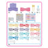 Contents layout of Aquabeads Nail Studio including trays, nail pieces, stickers, applicator tools, and water dropper, organized in pastel-colored plastic sets for crafting.