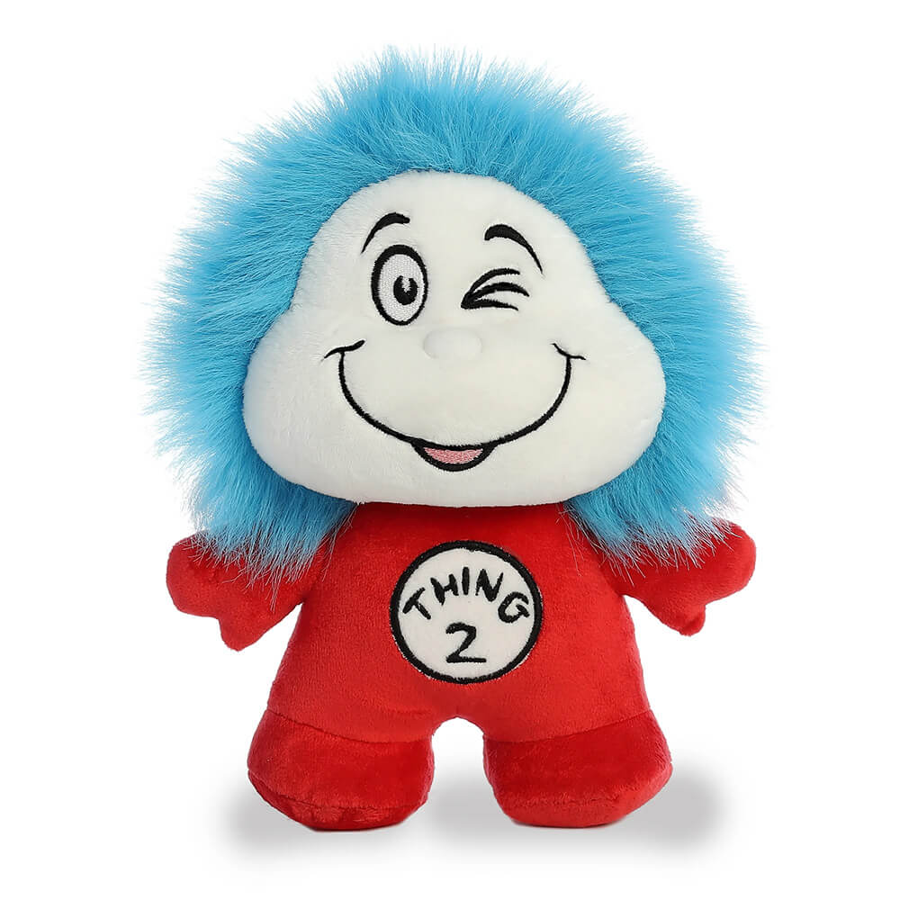 Thing two side of the Aurora Dood Plushie Dr. Seuss 8.5" Thing 1 & 2 Double Plush Character