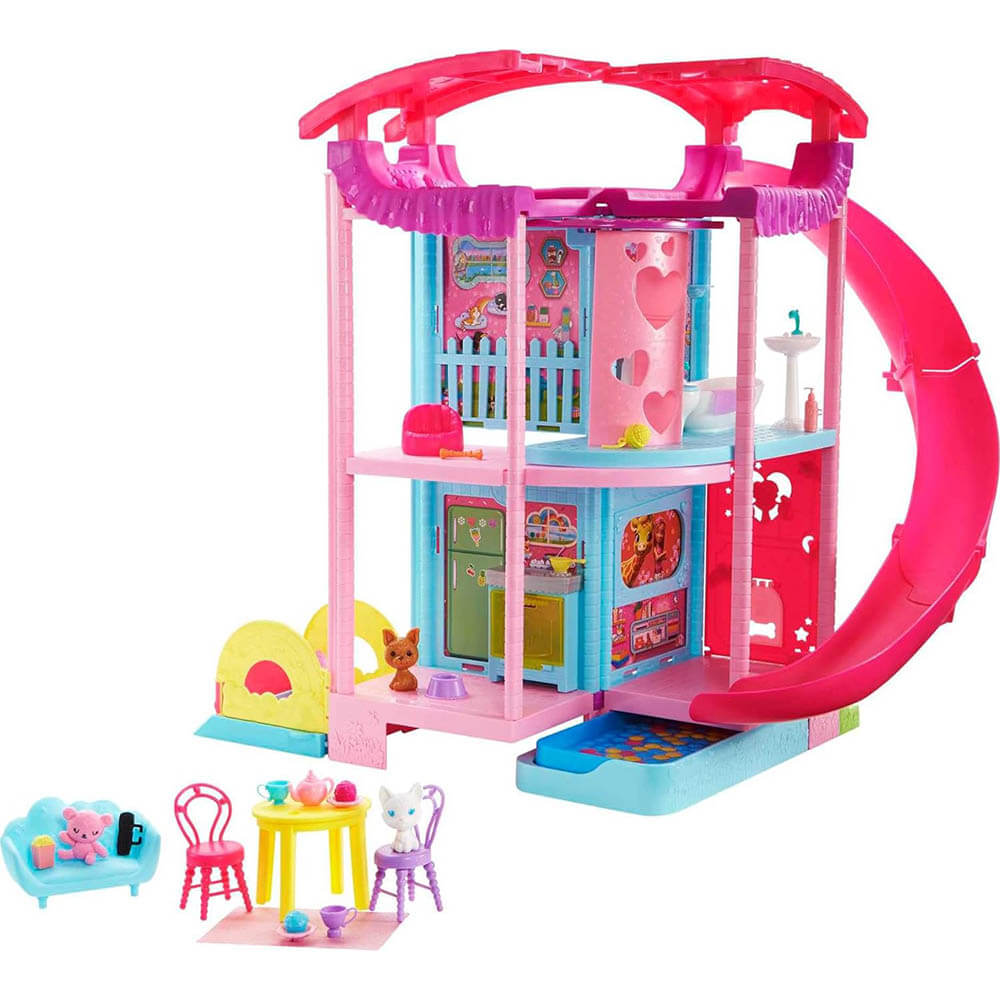 Barbie Chelsea Transforming Playhouse with Pets & Accessories