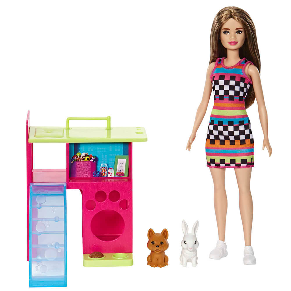 Barbie Doll and Pet Playhouse Playset
