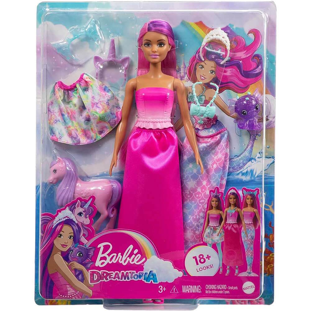 Barbie Dreamtopia Doll with Removable Mermaid Tail packaging