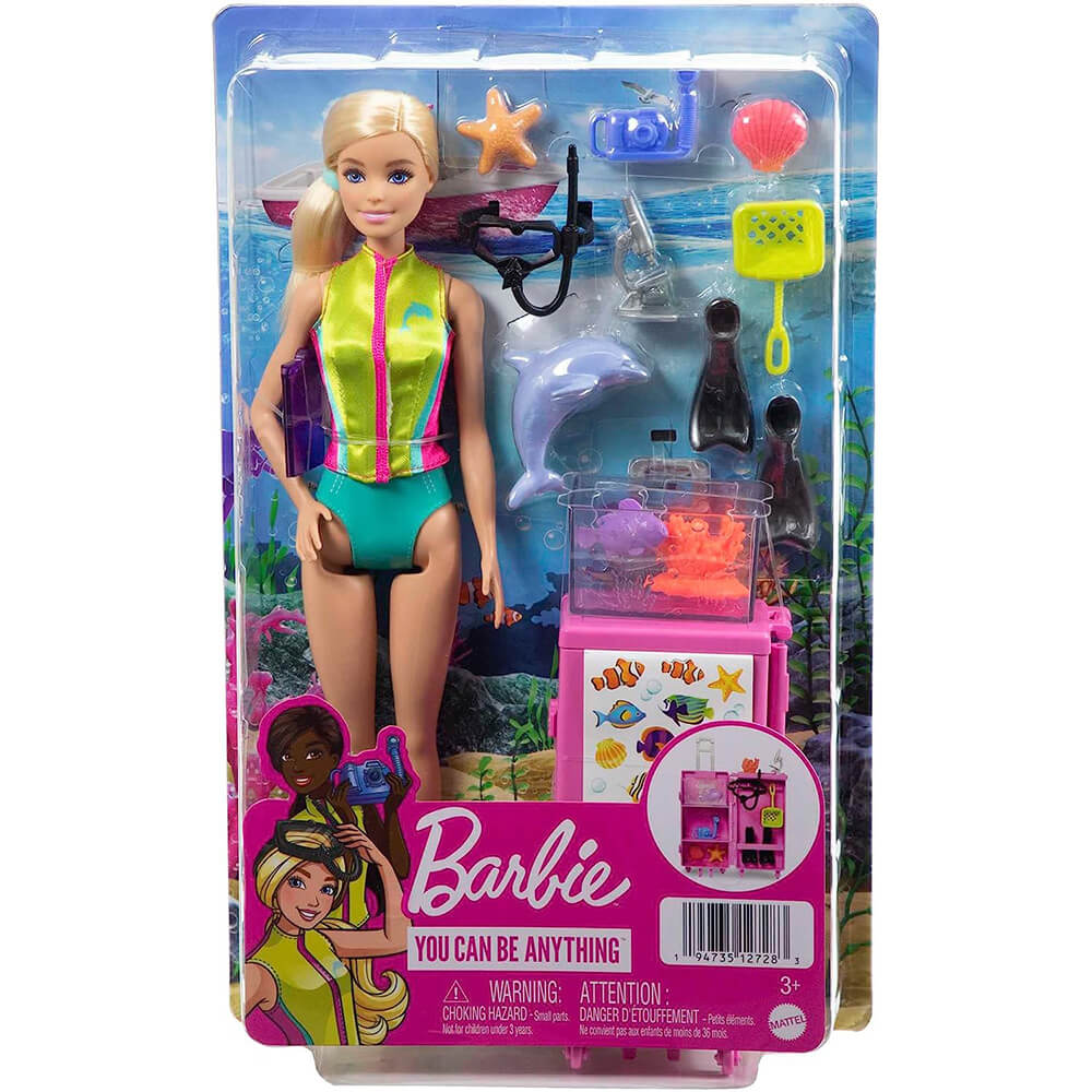 Barbie Marine Biologist Doll and Playset packaging