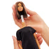 Barbie Signature Basics 2025 Series 1 Model 01 doll shown with detachable head lifted off by hand, revealing white plastic connector at the neck joint for articulation and customization.