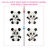 Four panda figures shown before and after transformation with cold and warm water, demonstrating the Barbie playset’s interactive feature of turning pandas from dirty to clean.