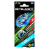 Beyblade X Soar Phoenix booster front shows the silver and blue top spinning across a black background with green and red streaks, highlighting the wing-shaped design and clearly marking included components.