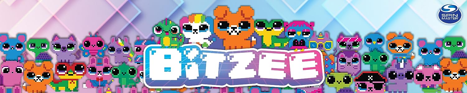 Bitzee Digital Pet with Bitzee logo and Bitzee pets. Now in stock.