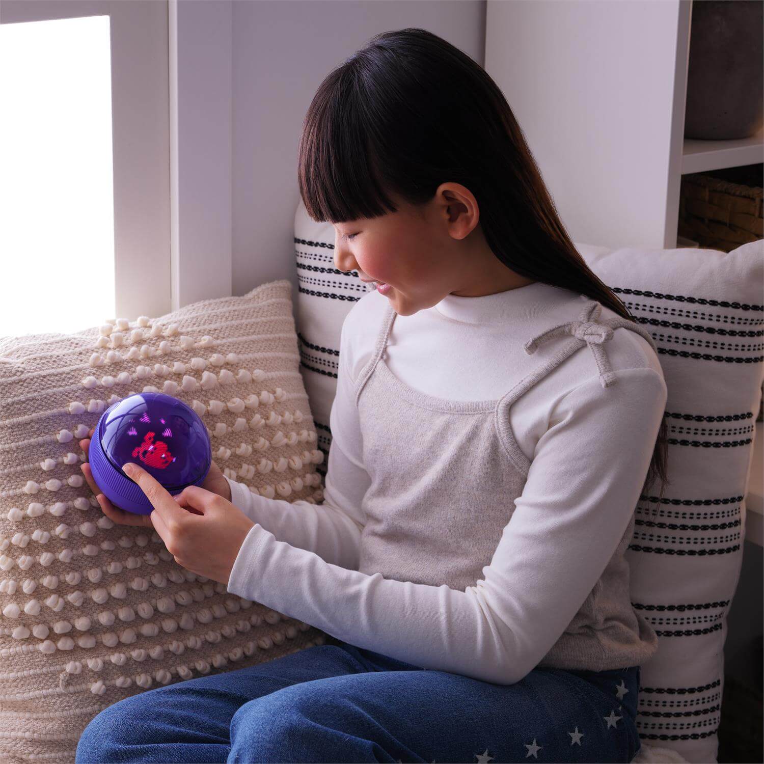 Bitzee Hamster Ball Interactive Digital Pet child playing