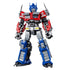 Transformers Optimus Prime figure by Blokees features red, blue and silver molded armor, window chest panels, Autobot shoulder logos, and a detailed upright robot form.