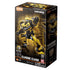 Transformers Bumblebee model kit by Blokees comes in a black and yellow Classic Class 02 box showing the yellow armored robot in an action pose, with 79 pieces.