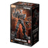 Transformers Scourge model kit by Blokees comes in a black and orange Classic Class 03 box showing the dark armored robot posed with clawed hands, with 60 pieces.