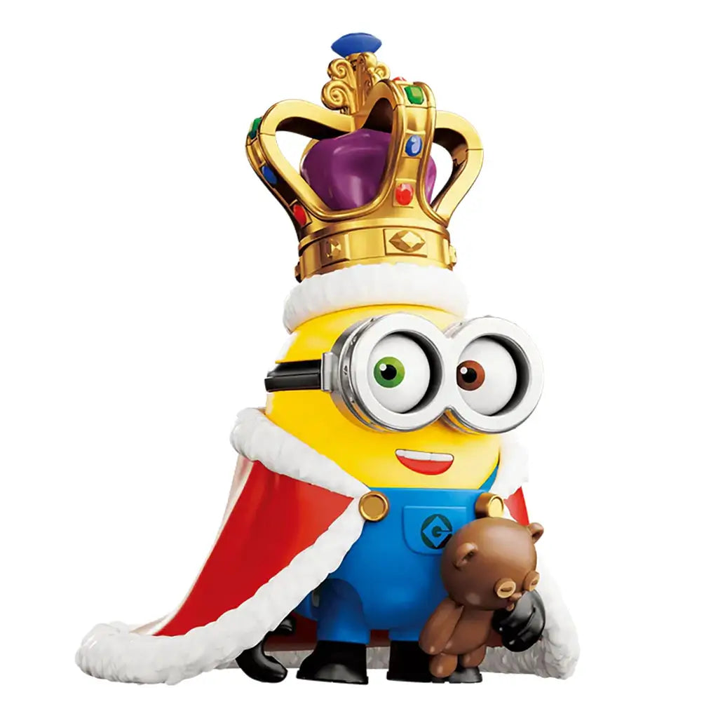 Blokees Minions N-Disguise surprise toy collection display box featuring multiple Minion figures in themed costumes.