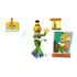 Blokees Sesame Street Bert figure with articulated joints, featuring pigeon accessory and poseable design for interactive play.