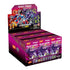 Blokees Transformers Galaxy Version 04 Fractured Space-Time display box showcasing multiple collectible toy packages with purple theme and action-packed Transformers artwork.