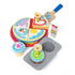 Blue’s Clues birthday-themed wooden play set featuring cake slices with icing, candles, spatula, cupcakes, and celebratory toppings for creative pretend play.