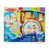 Packaging of Melissa & Doug Blue’s Clues wooden birthday party play set showing cake slices, icing pieces, cupcakes, candles, and 38-piece count for ages 3+.