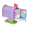 Melissa & Doug Blue’s Clues & You! wooden mailbox play set shown with letters and envelopes inside, featuring colorful character stamps that help kids learn sequencing, sharing, and role-play fun.