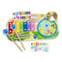 Full Melissa & Doug Blue’s Clues & You! wooden music maker board set including rainbow xylophone, drum, cymbal, music cards, and paw-print drumsticks, designed for imaginative musical playtime.