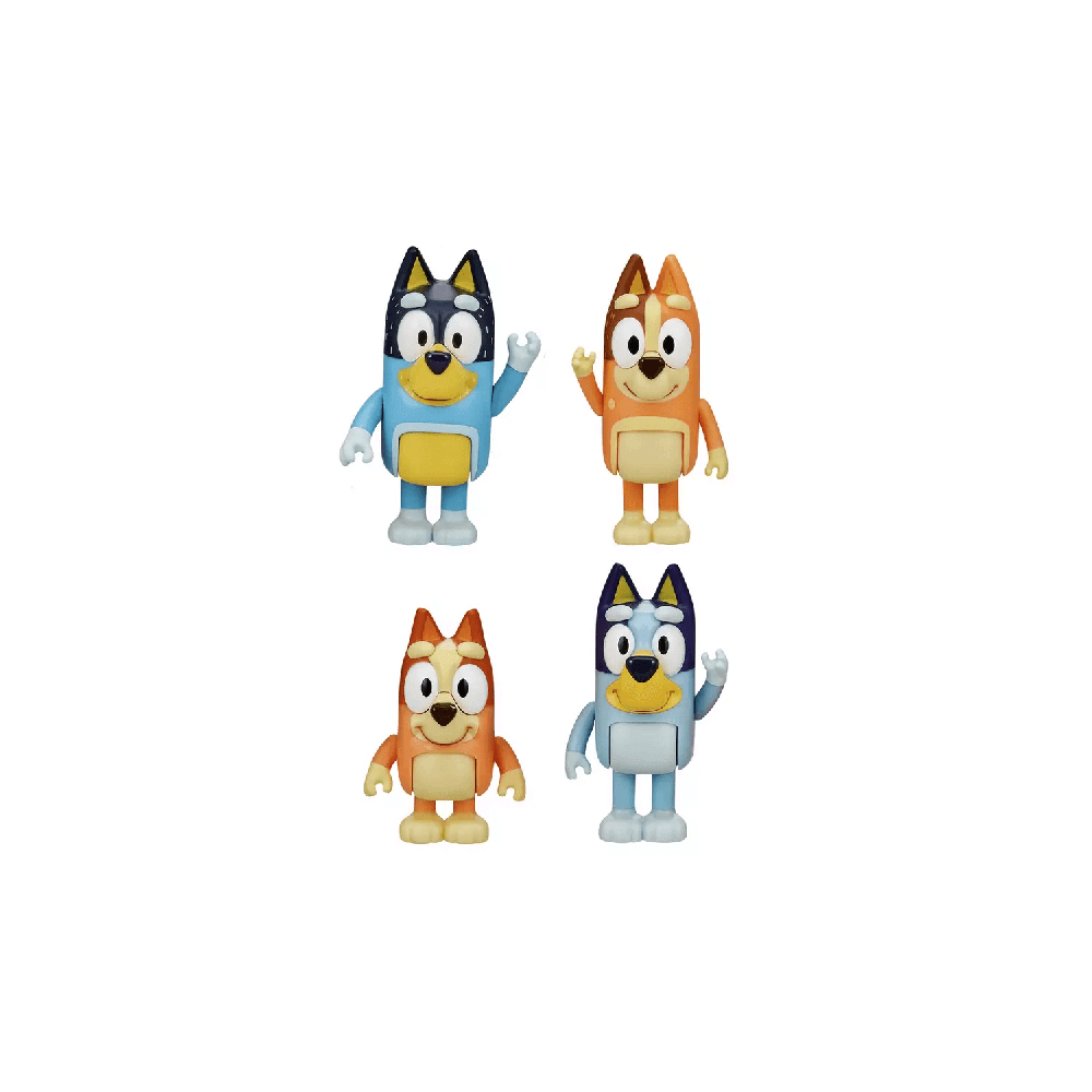 Bluey Series 9 Bluey and Family Figure 4-Pack