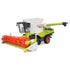 Detailed Bruder Claas Lexion 780 Combine Harvester toy in 1:16 scale, showcasing its realistic Claas design and bright red harvesting header.