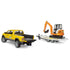 Bruder Pro Series RAM Rental Service with Mini Excavator 1:16 Scale Vehicle