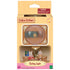 Calico Critters Ceiling Light accessory in packaging showing the ornate dome-shaped lamp with floral accents, labeled “Ceiling Light,” and a small room scene with rabbit figures beneath it.