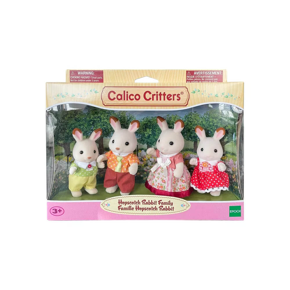 Calico Critters Chocolate Rabbit Family Doll Set Packaging