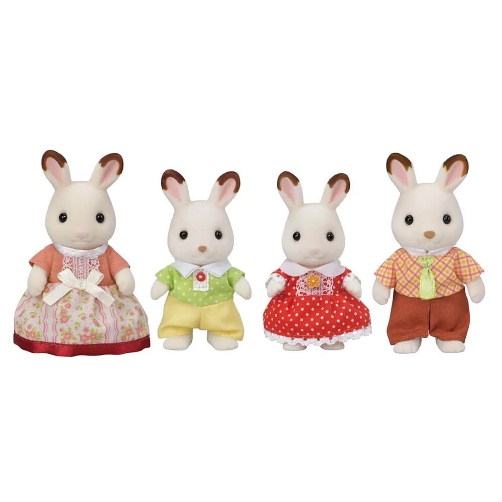 Calico Critters Chocolate Rabbit Family Doll Set