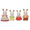 Calico Critters Chocolate Rabbit Family Doll Set