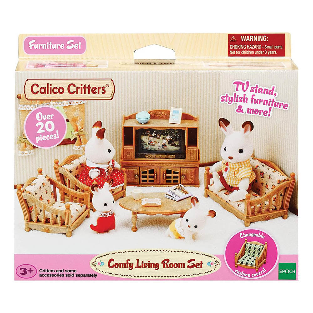 Calico Critters Comfy Living Room Set Packaging