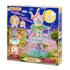 Calico Critters Fairytale Tower package shows the pastel tower playset, Nectar Fairy and accessories against a blue starry scene, with product branding and warnings.