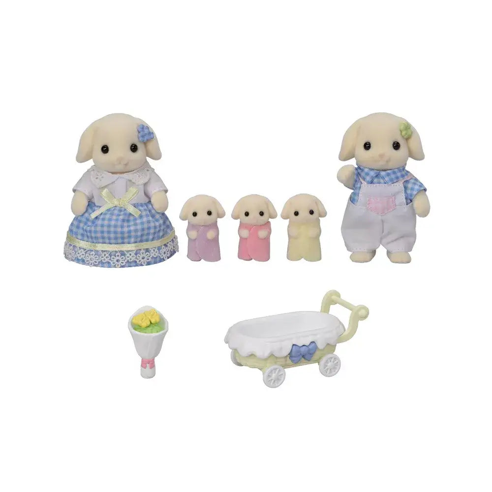 Calico Critters Flora Rabbit Family