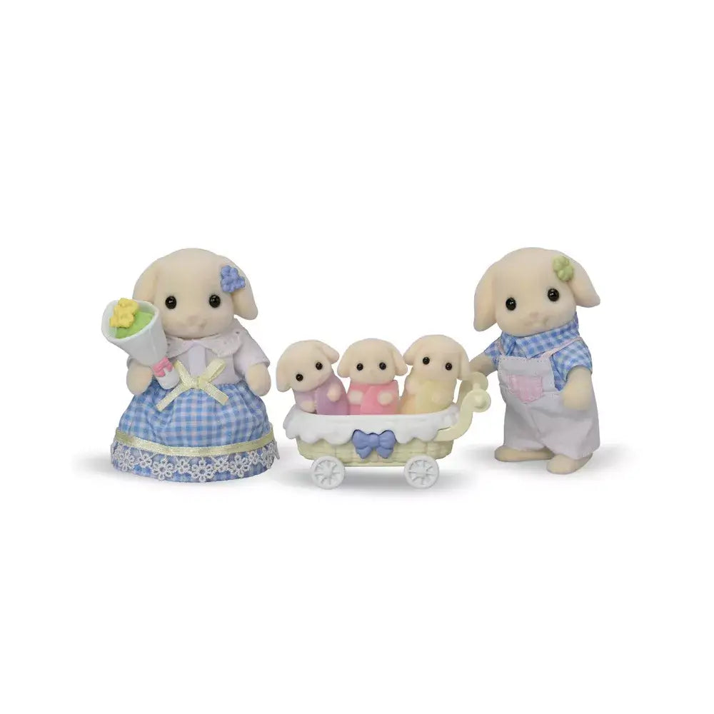 Calico Critters Flora Rabbit Family