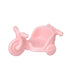 Calico Critters pink tricycle accessory has smooth plastic construction, one large front wheel, two small rear wheels and a molded seat, shown on a white background.