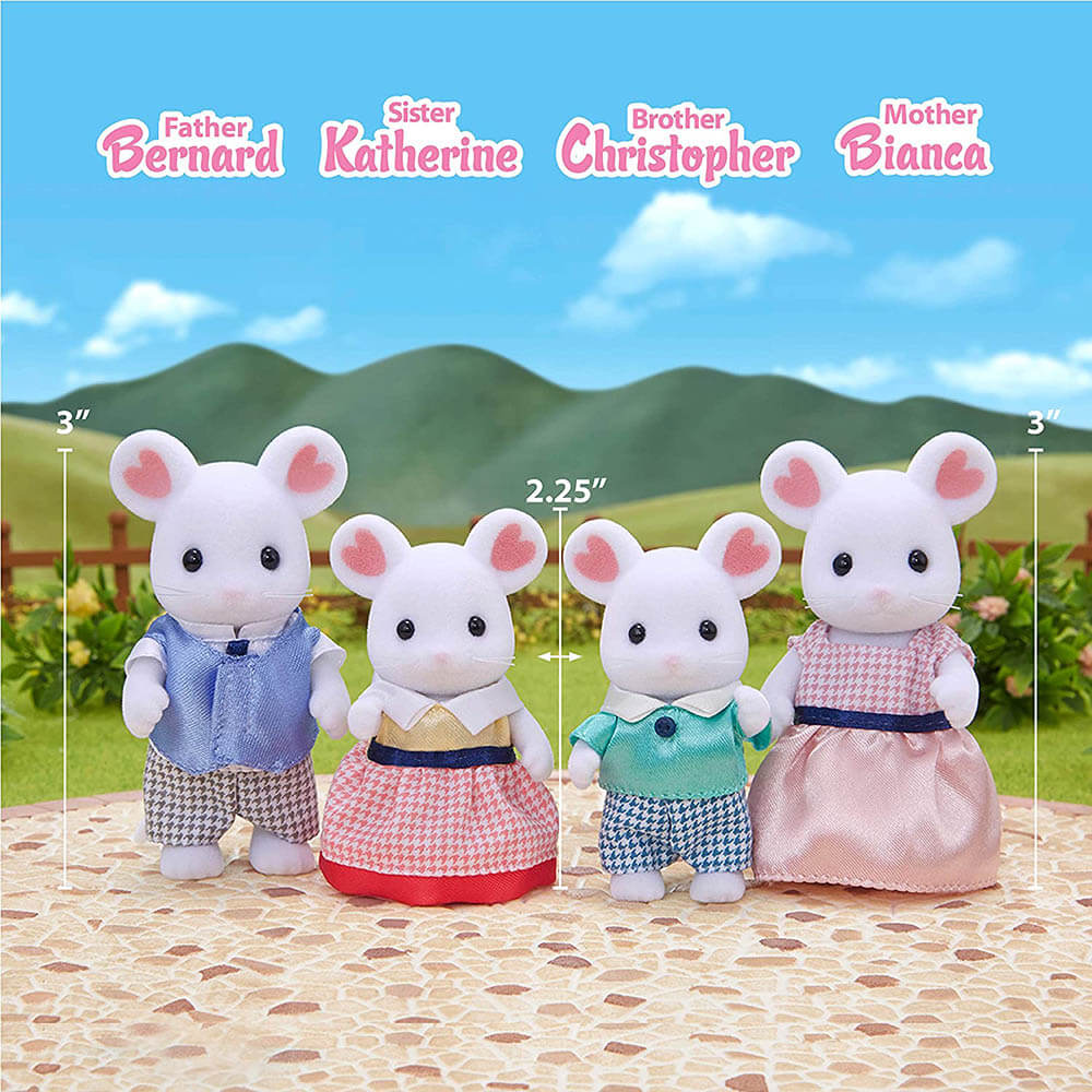 Calico Critters Marshmallow Mouse Family Doll Set Doll Names