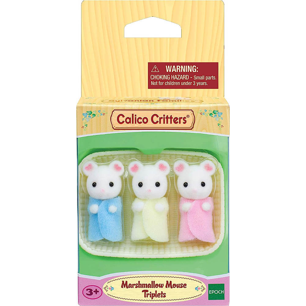 Calico Critters Marshmallow Mouse Triplets Doll Set Packaging