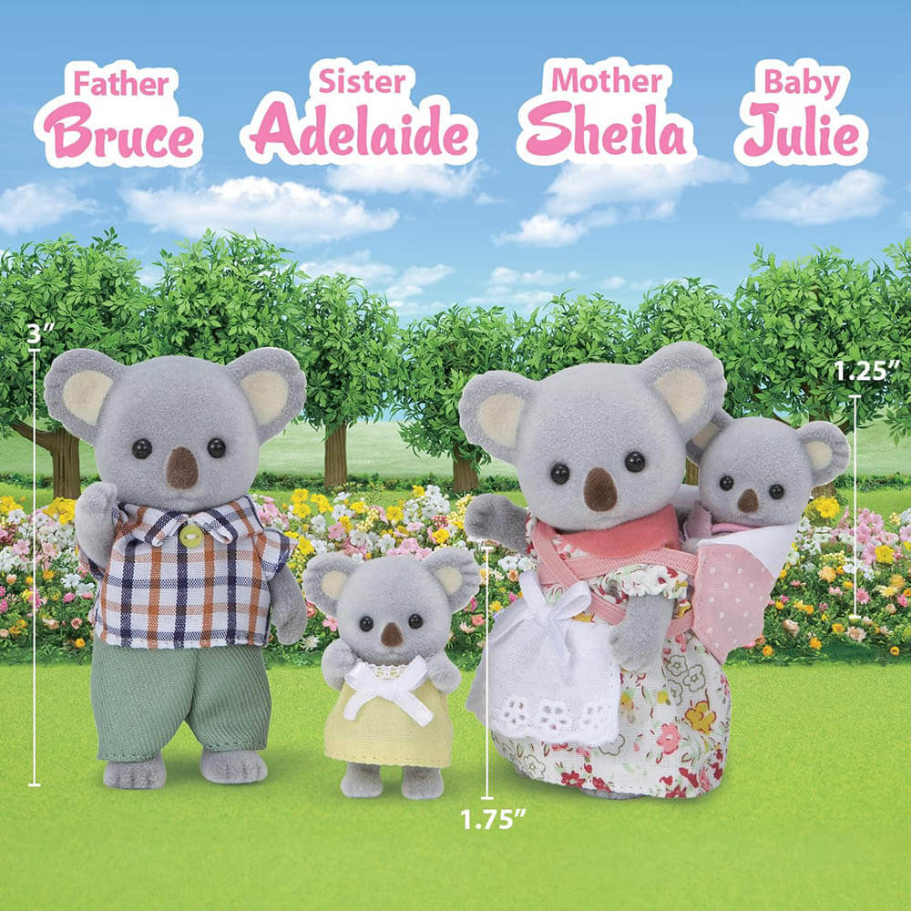 Calico Critters Outback Koala Family Doll Set