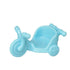 Calico Critters Persian Cat Twins accessory is a light blue smooth plastic tricycle with a molded seat, large front wheel and two small rear wheels on white.