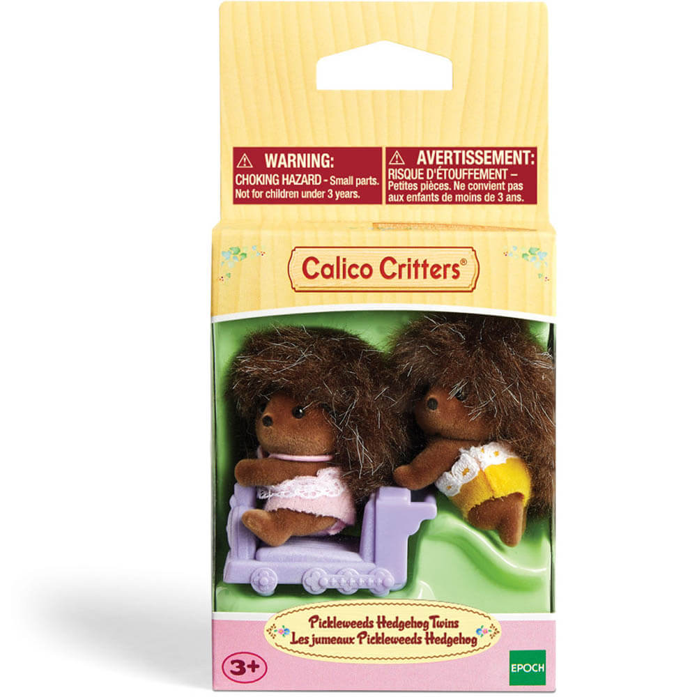 Calico Critters Pickleweed Hedgehog Twins Doll Set Packaging