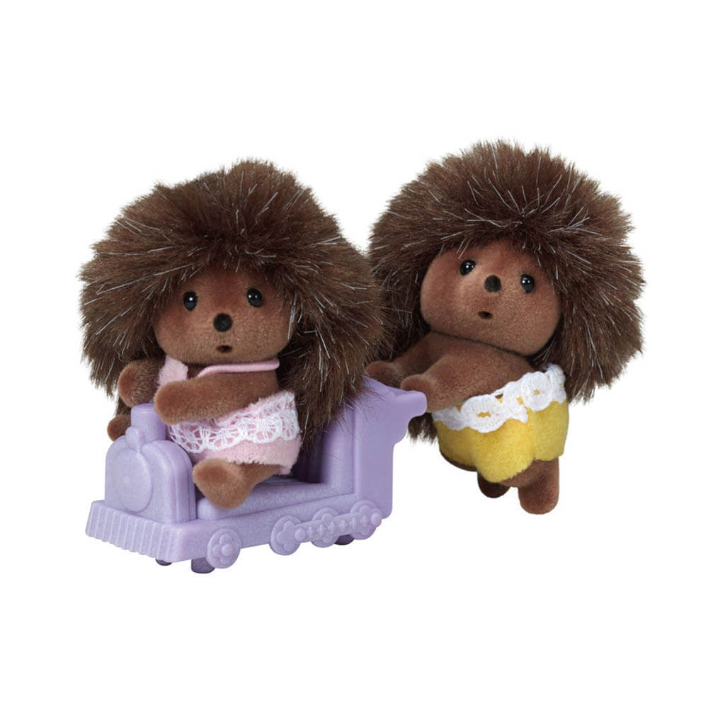 Calico Critters Pickleweed Hedgehog Twins Doll Set
