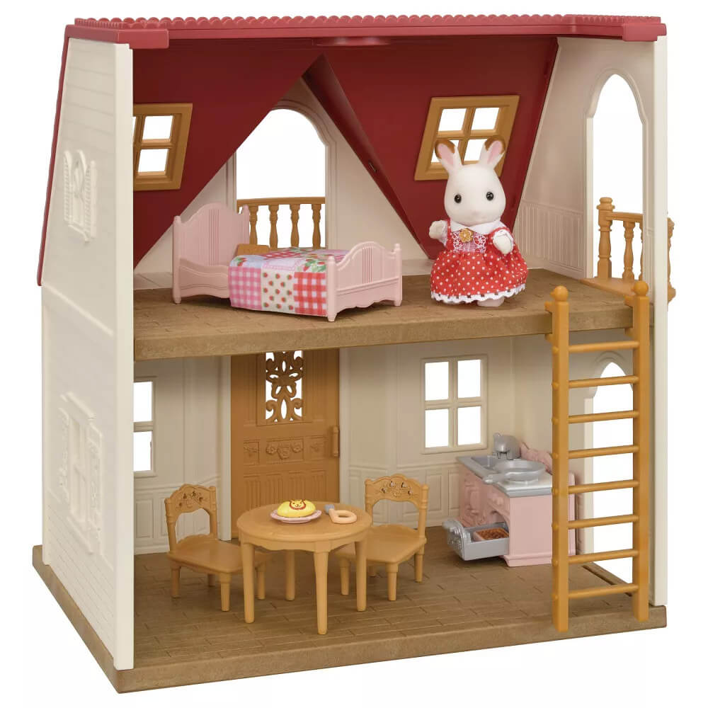 Calico Critters Red Roof Cozy Cottage Starter Home Playset