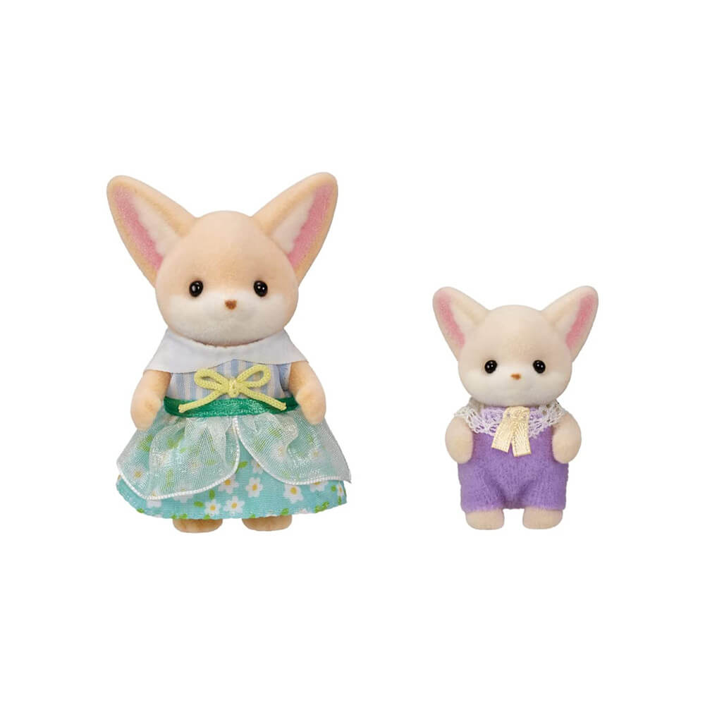Baby and sister from the Calico Critters Sunny Picnic Set with Fennec Fox Sister & Baby