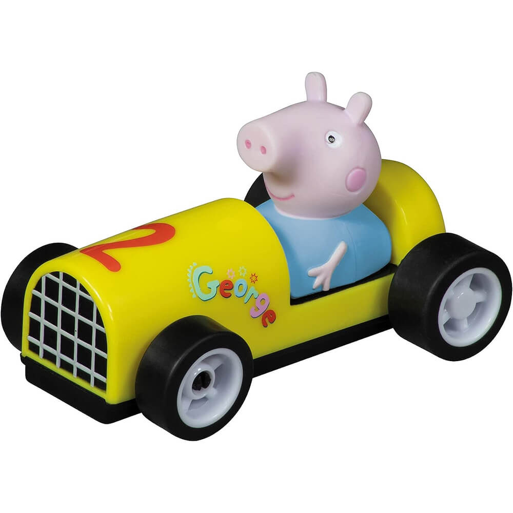 George from the Carrera FIRST Peppa Pig Kids GranPrix 1:50 Scale Slot Car Racing Set