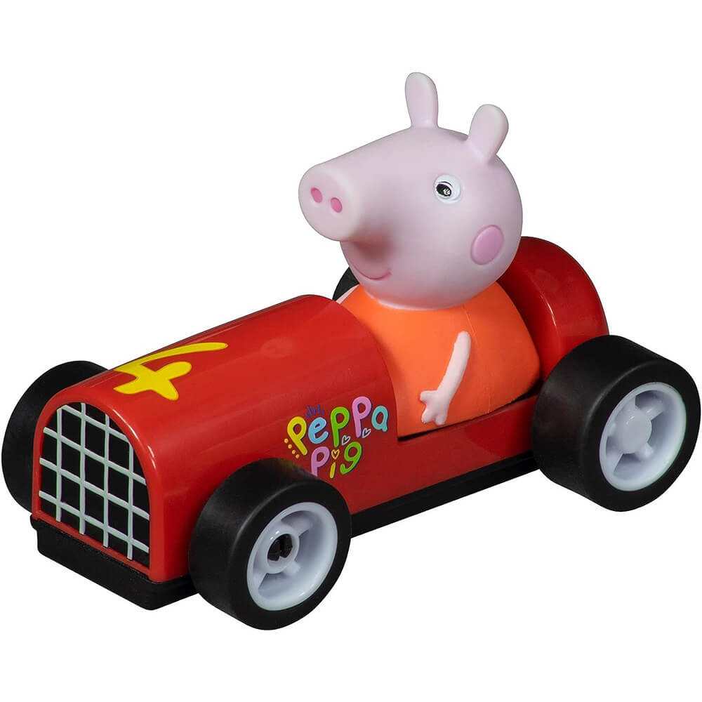 Peppa from the Carrera FIRST Peppa Pig Kids GranPrix 1:50 Scale Slot Car Racing Set