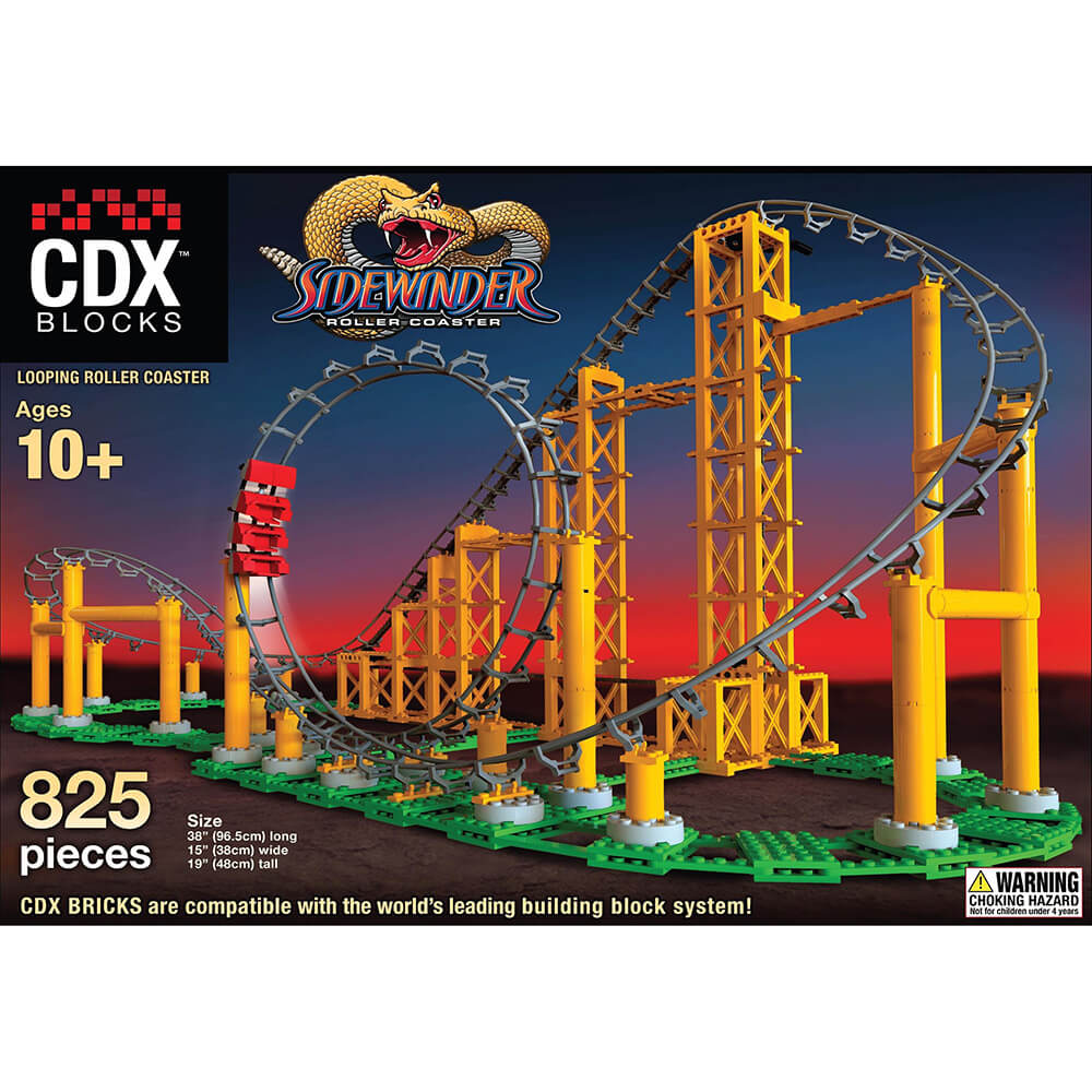 CDX Blocks Cyclone Roller Coaster Building Set