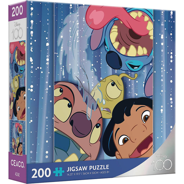 Ceaco Disney 100th Celebration Lilo and Stitch Selfie 200 Piece Jigsaw ...