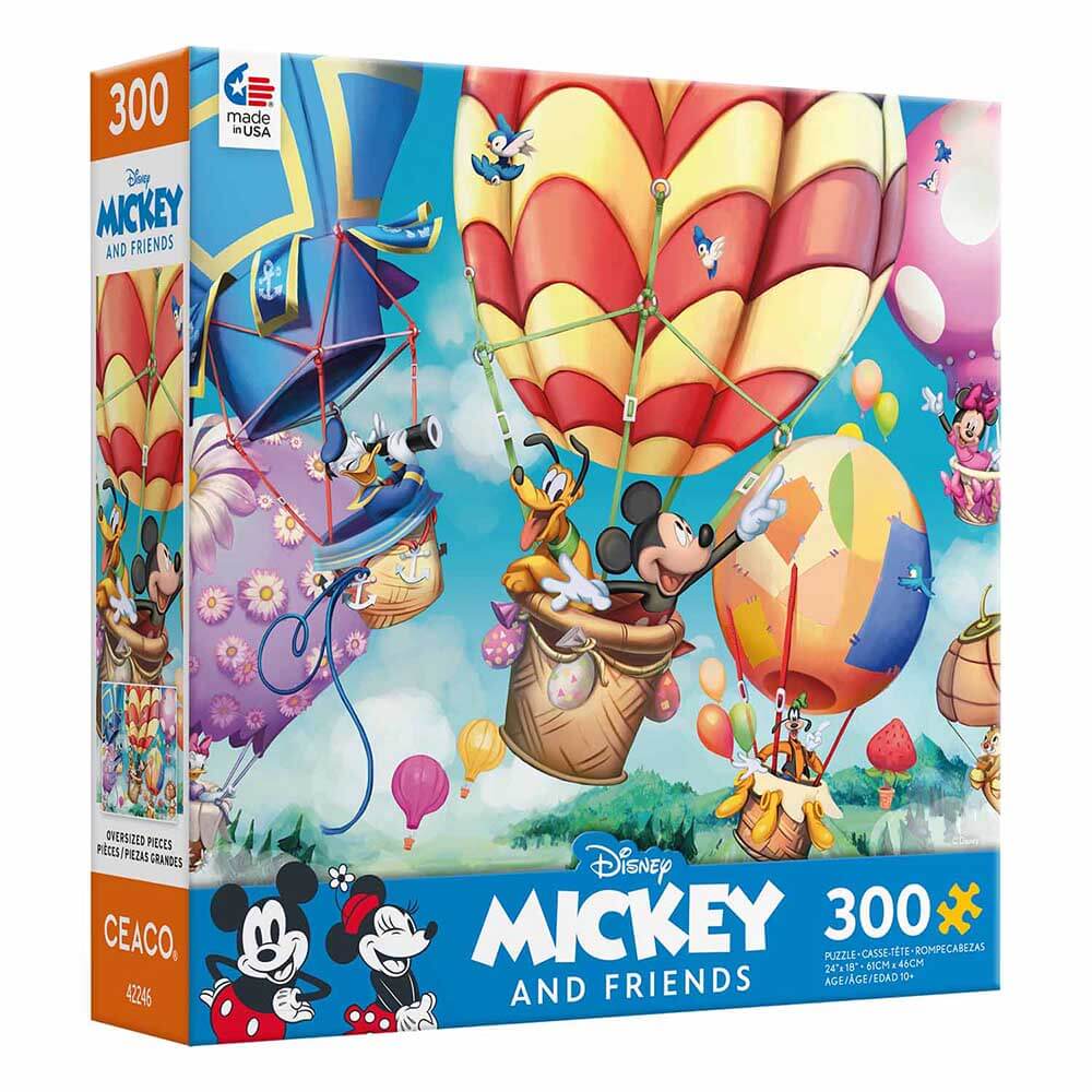 Ceaco Disney and Friends Mickey's Air Balloon 300 Piece Jigsaw Puzzle