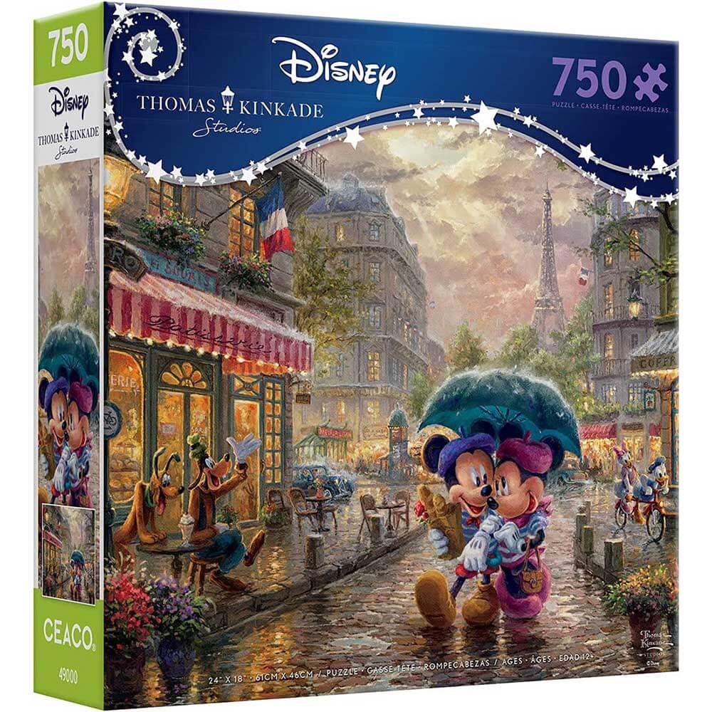 Ceaco Disney Mickey and Minnie in Paris Oversized 300 Piece Jigsaw Puzzle