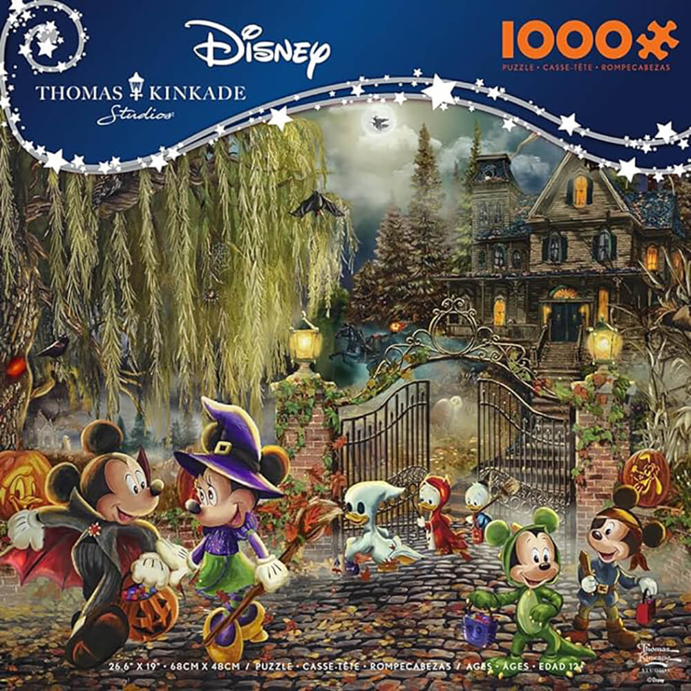 Ceaco Thomas Kinkade Disney Halloween Fun 1000 Piece Jigsaw Puzzle